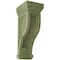 Ekena Millwork 6 1/2"W x 6 1/2"D x 14"H Traditional Recessed Wood Vintage Decor Corbel, Restoration Green CORWD06X06X14TRGR - alternate 1